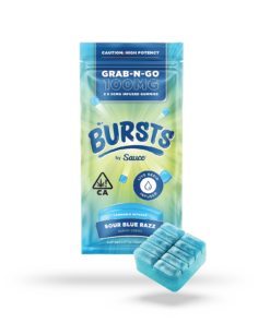 Bursts Blue Raspberry - 800MG Live Resin Infused Edibles